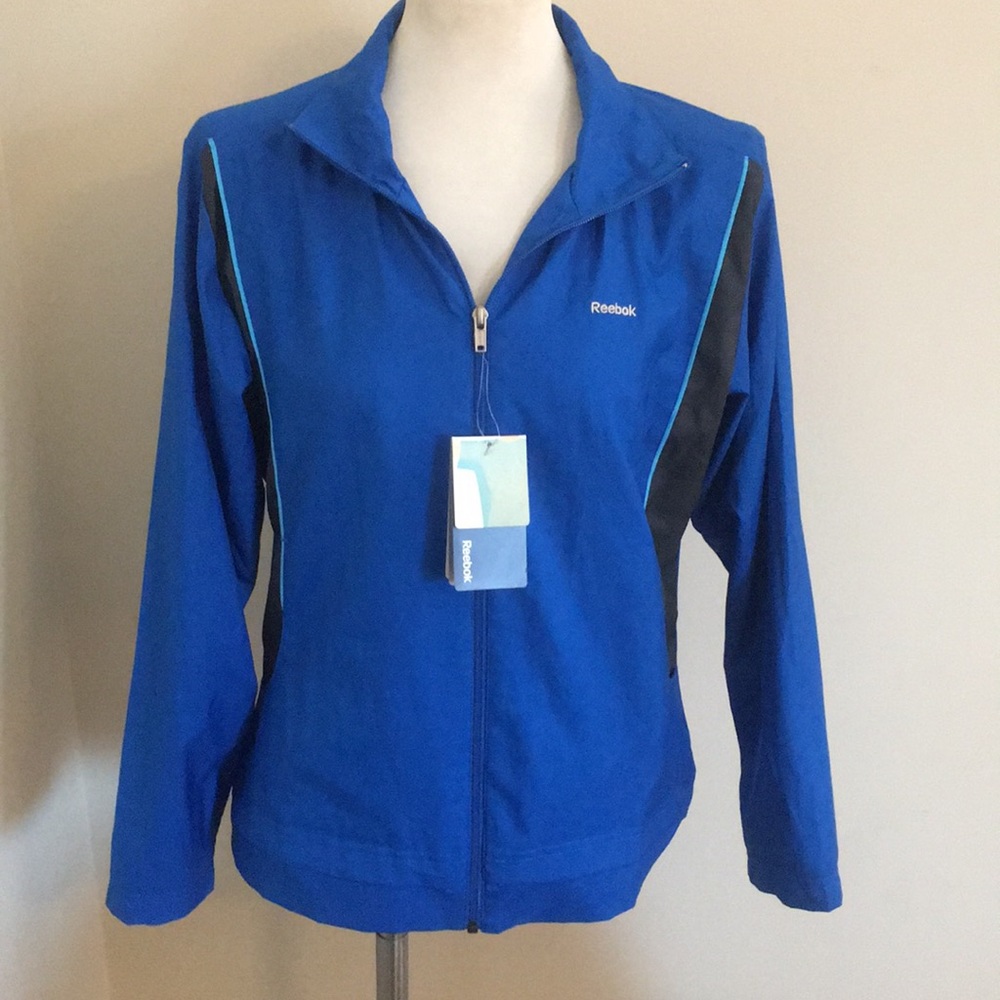 Reebok nwt m blue windbreaker jacket workout light