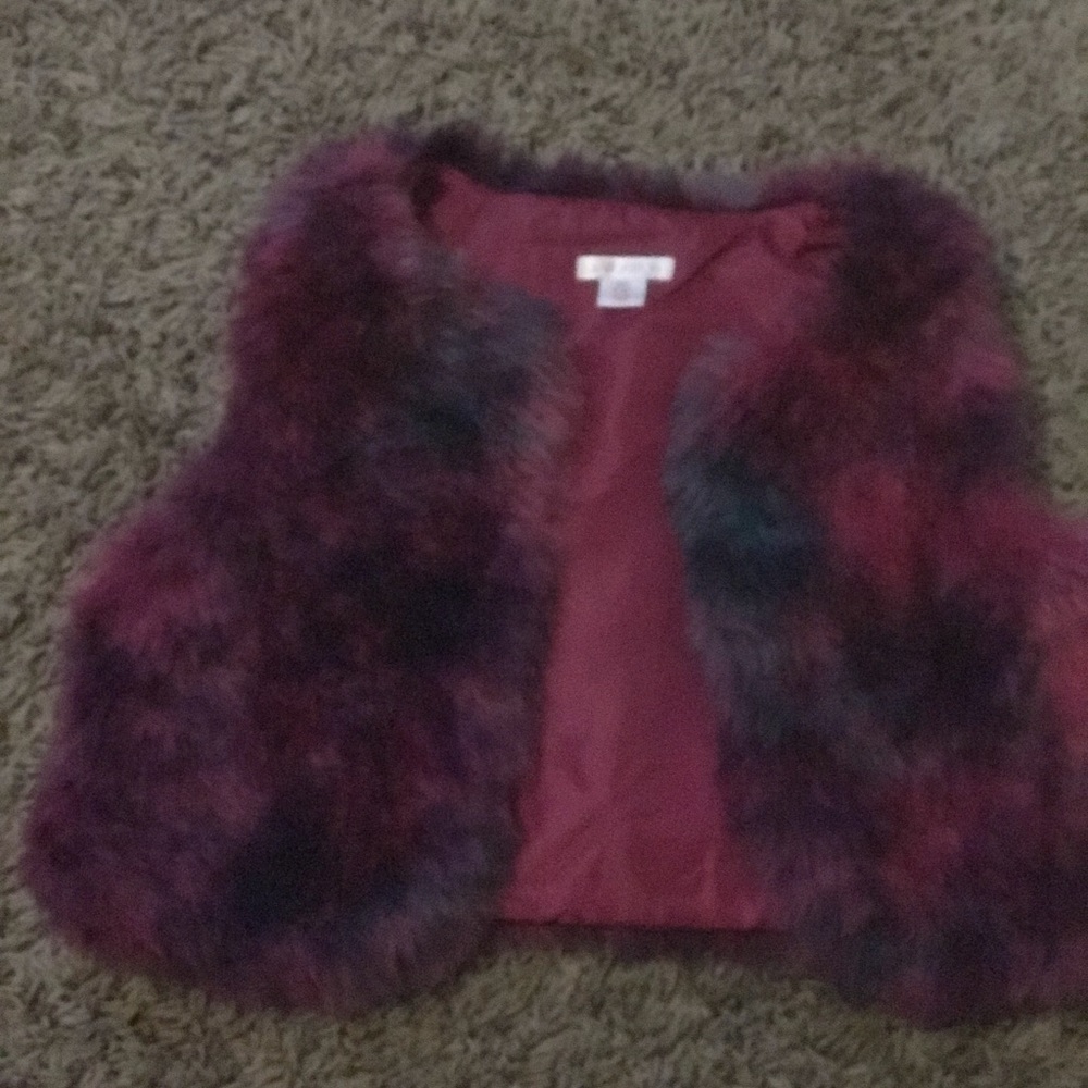 Girls Xhilaration Fur Vest
