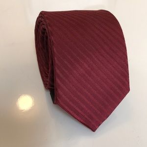 New Pierre Cardin burgundy silk tie