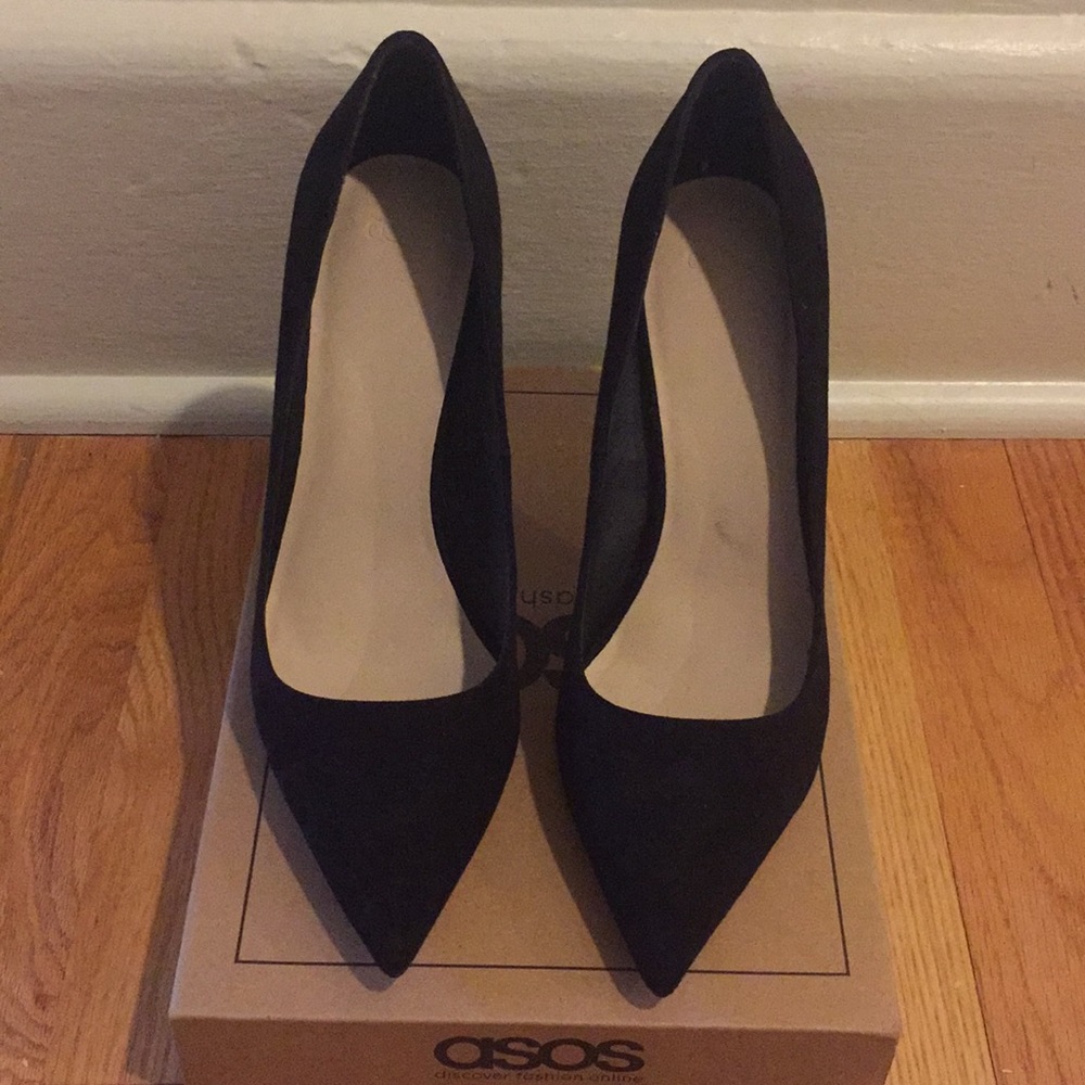 ASOS Black Pointed Toe Heels