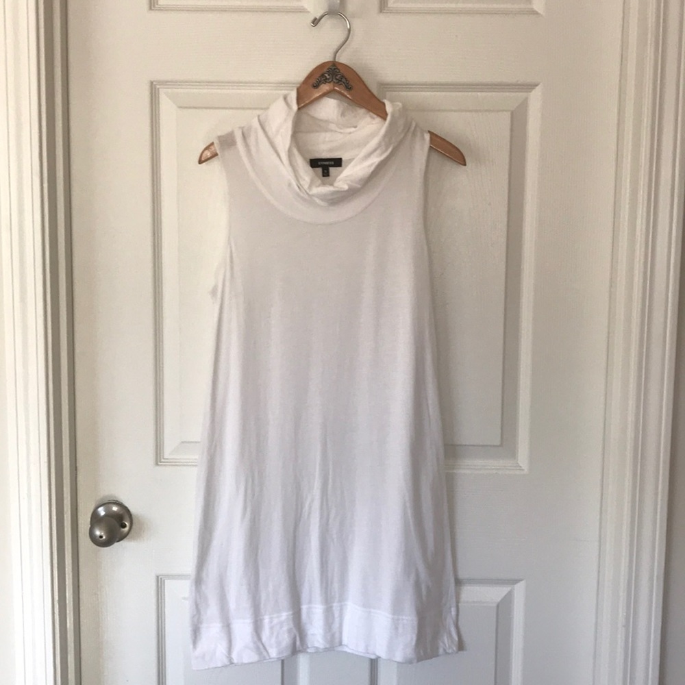 White Cowl neck tunic/dress