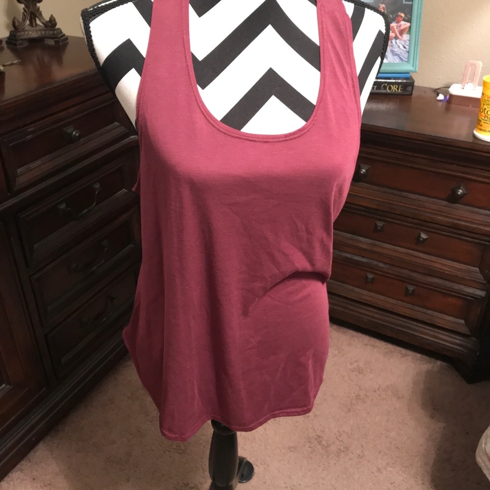 Maroon tank top