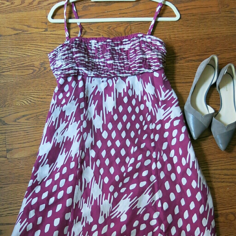 Sale❤Purple Ted Baker 100% Silk Dress size 2