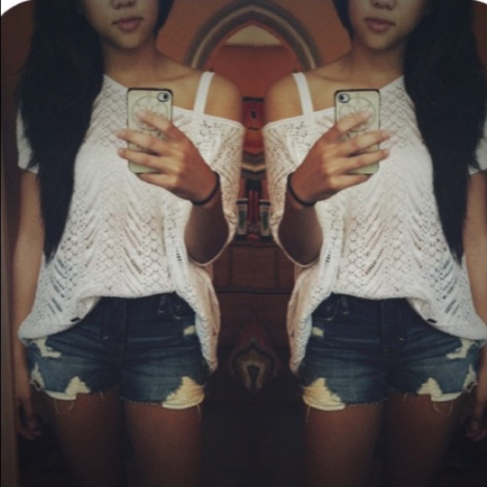 Hollister off-the-shoulder knit top