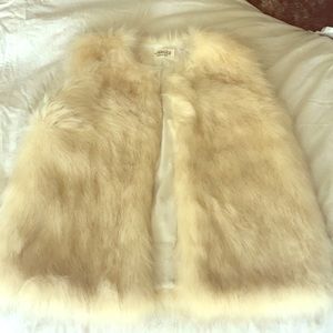 White Fur vest