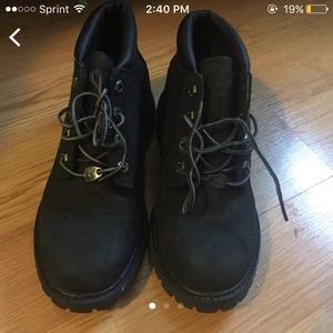Timberland black boots women
