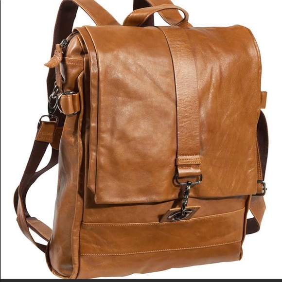 LAST ONE‼️leather NEW backpack/messenger - Picture 2 of 5