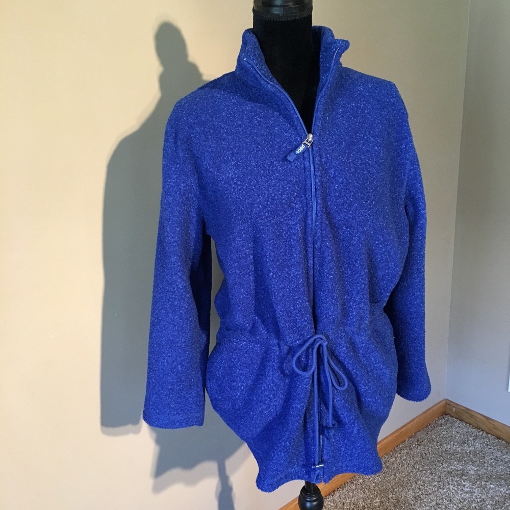 Adorible Blue Pacer Fleece JACKET sz M