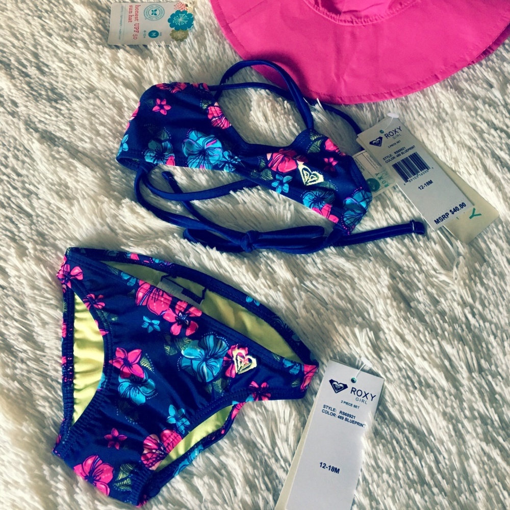 NWT ROXY Baby 2 Pc Swimsuit