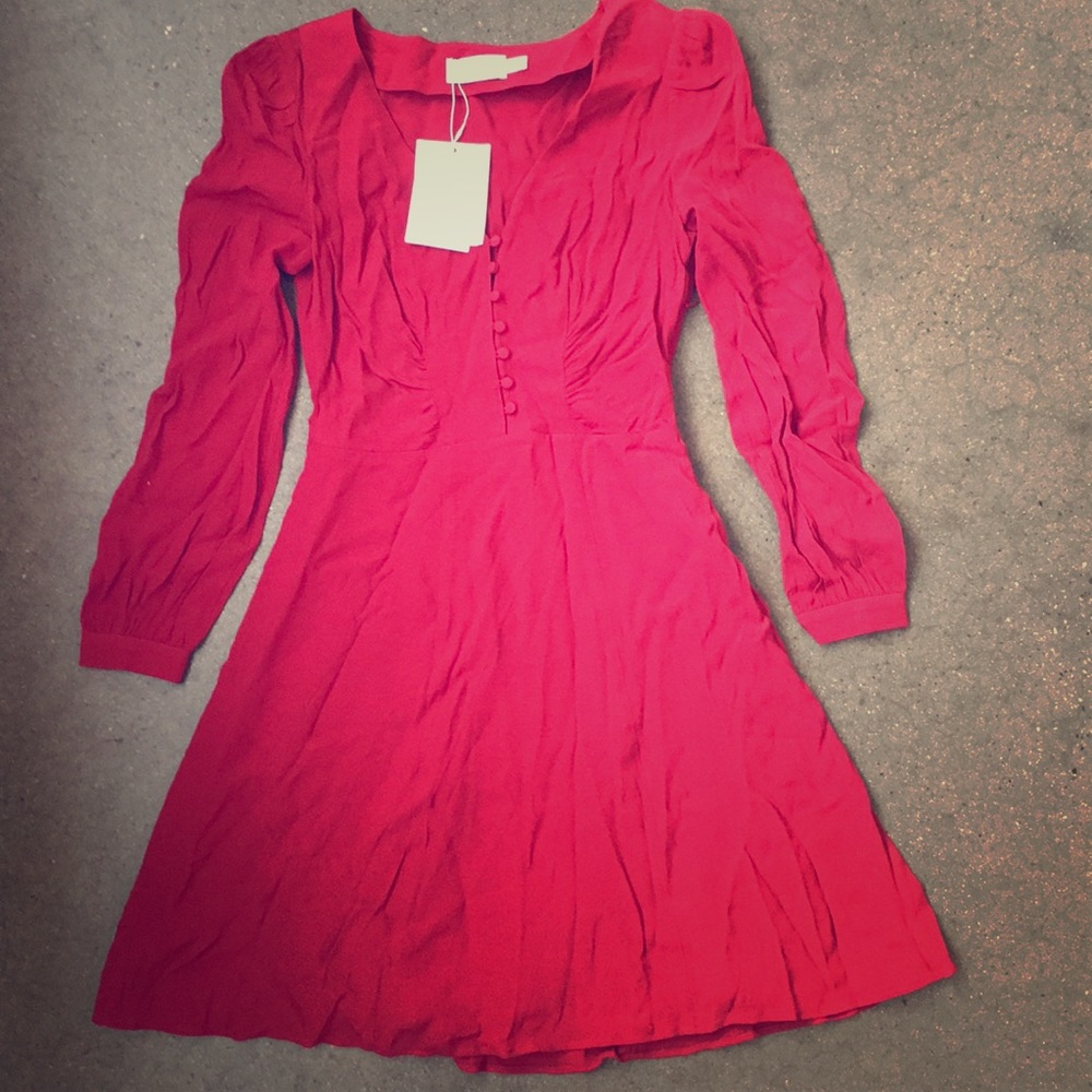 Nwt & Other Stories longsleeve red dress