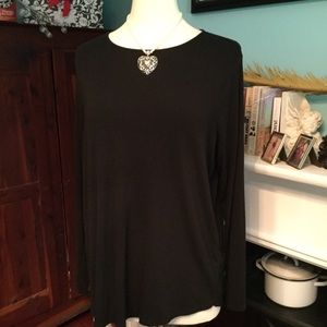 EUC Joan Vass LS Tunic SZ 1X (I-22)