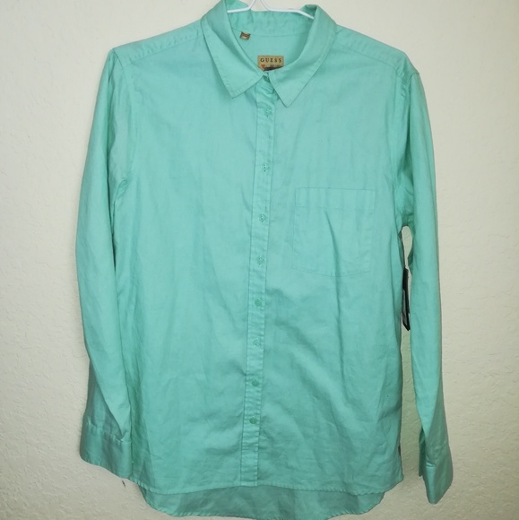 Guess Mint/Light  Green Long Sleeves - Picture 1 of 6