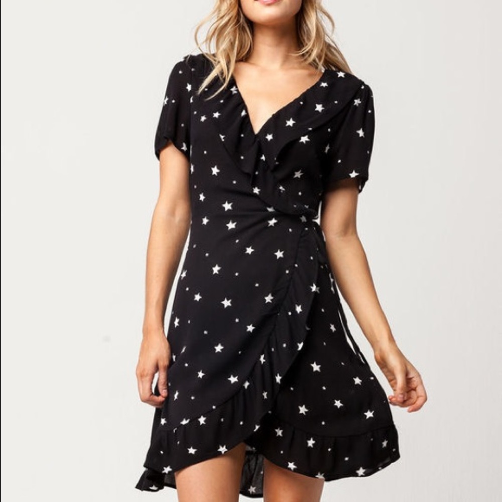Ruffle Star Wrap Dress ✨🌟💫