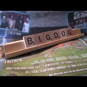 *SALE* Big Dog Biker Scrabble Sign