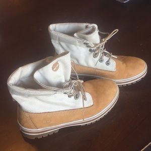 Wheat Yellow Roll Top Timberlands!! Unisex!