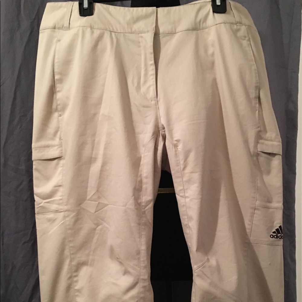 Women’s Adidas Khaki Cargo Capris