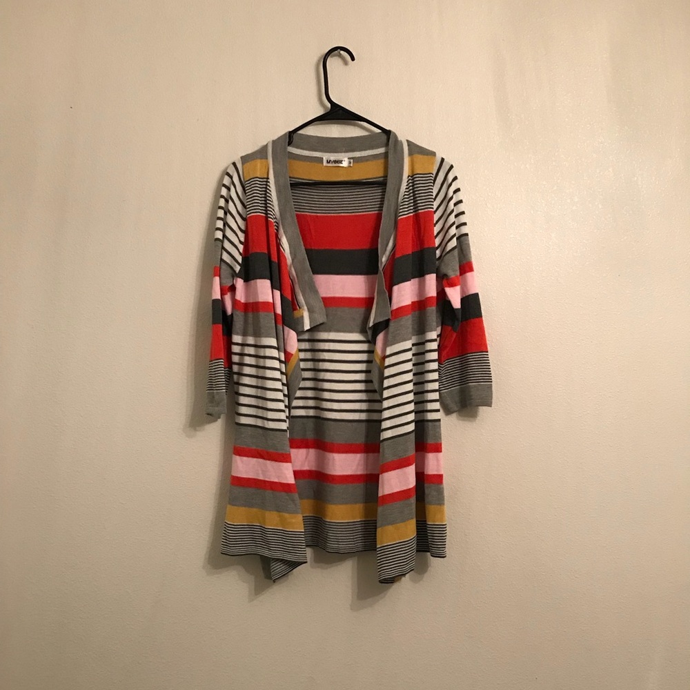 MYOBE Women’s Striped Cover Up Light Sweater Med