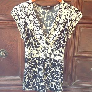 BCBG short sleeve, size M - tie in back top.