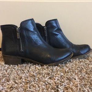 Lucky Brand Black Leather Booties