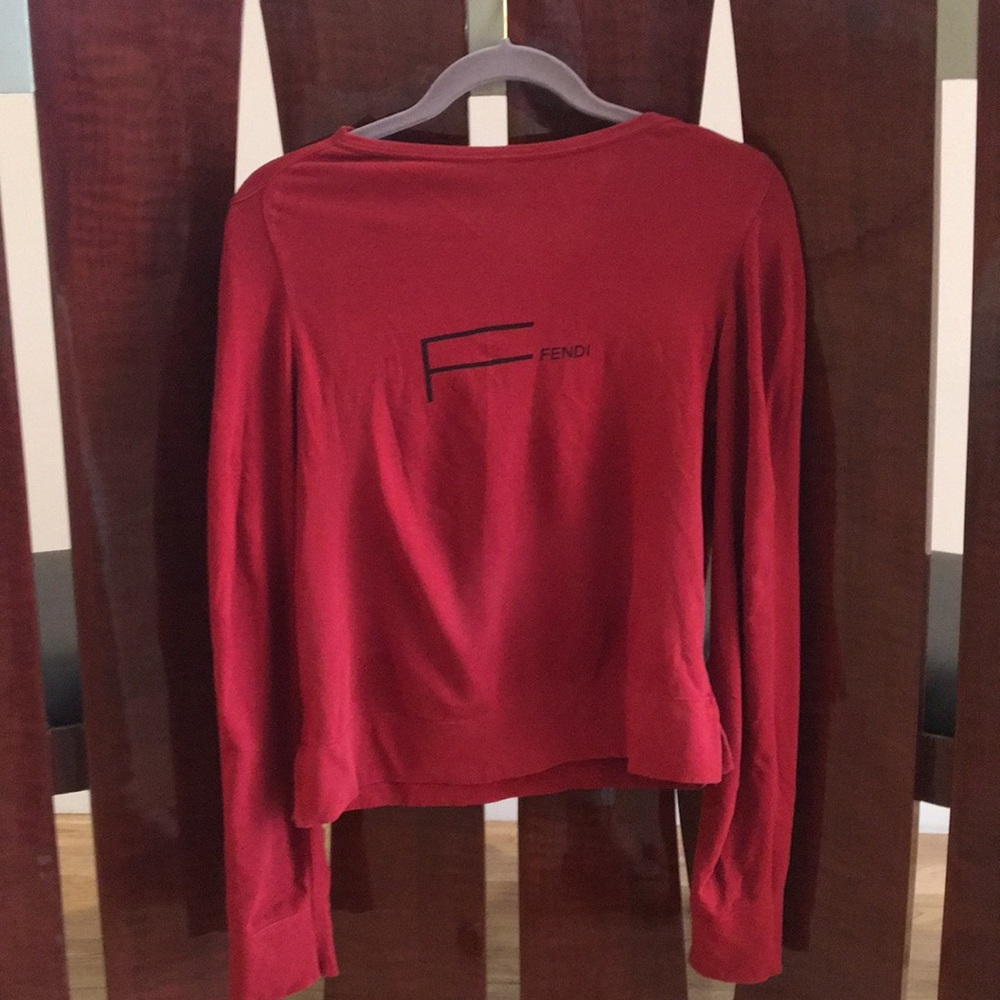 Vintage red Fendi Long sleeve top
