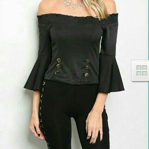 Final Markdown!! Off the shoulder bell sleeve top