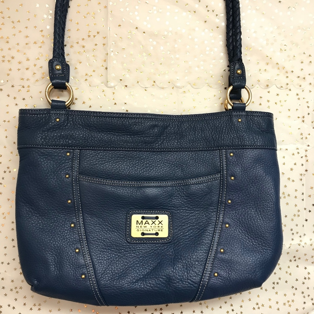 Maxx New York Signature Pebble Leather Purse