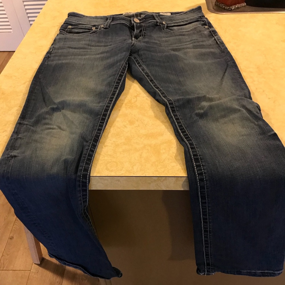 Bootcut light wash jean