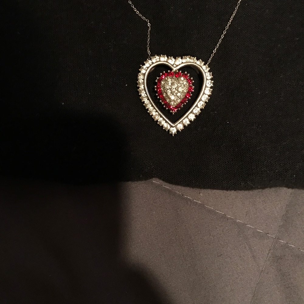 Vintage Sterling Silver Heart necklace