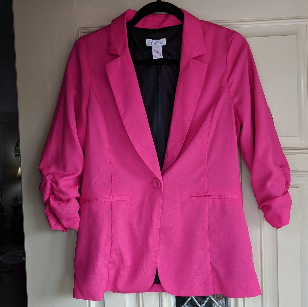 Candies Hot Pink Blazer - size L