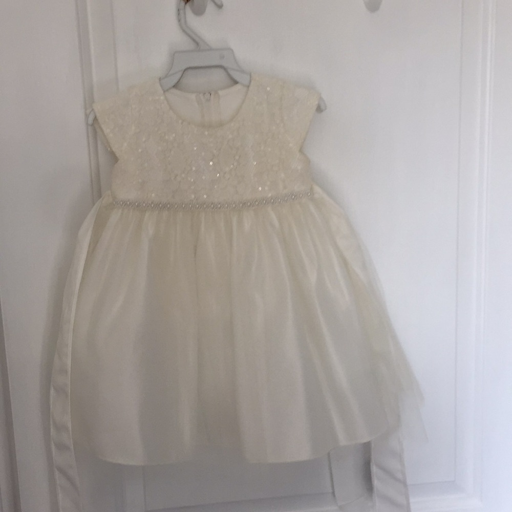 Formal off white toddler dress