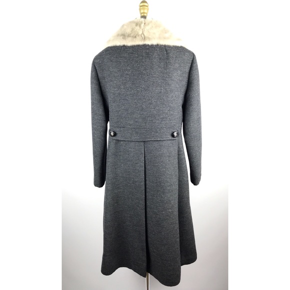 **SOLD** 1950s ZOLLINGER HARNED mink gray coat - Picture 3 of 8