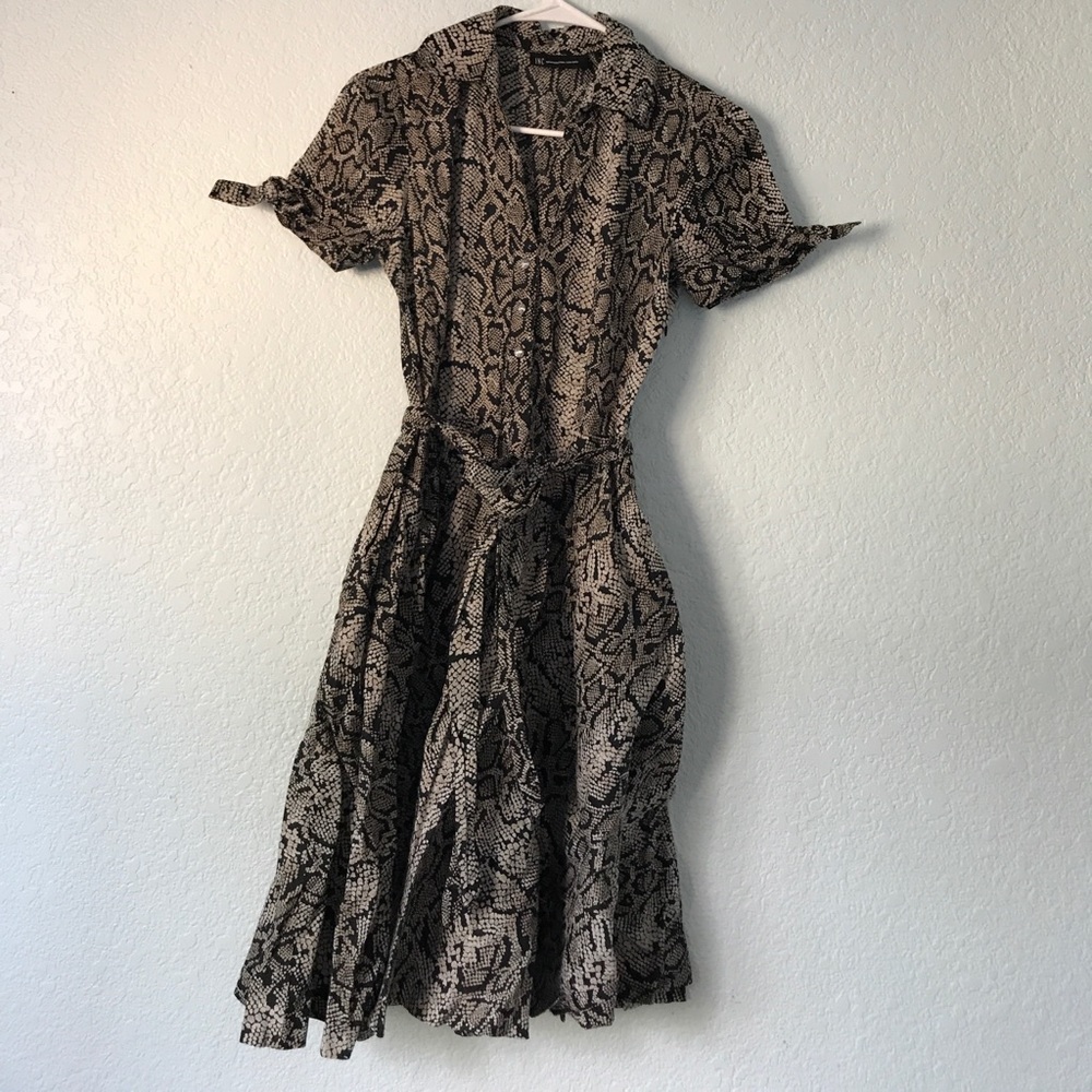 INC snake print dress
