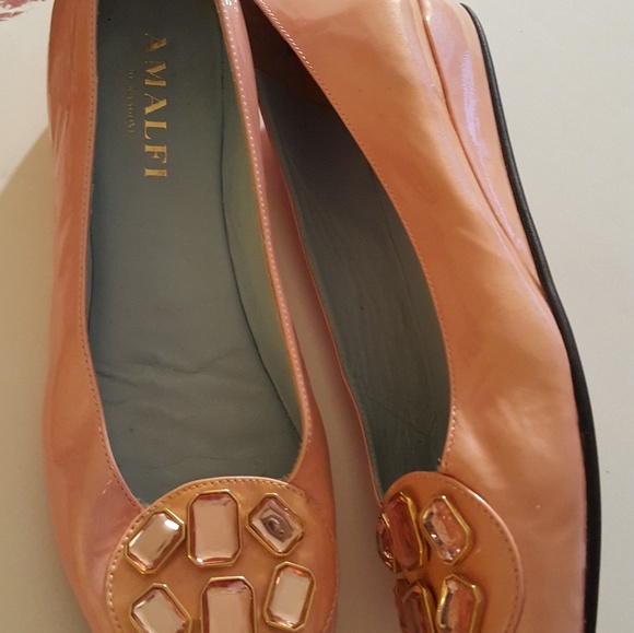 PINK BLINGED FLATS 7.5 - Picture 3 of 4