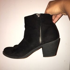 Black ankle booties