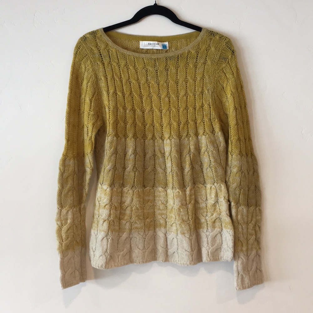 Anthropologie Sparrow Faded Stitch Sweater