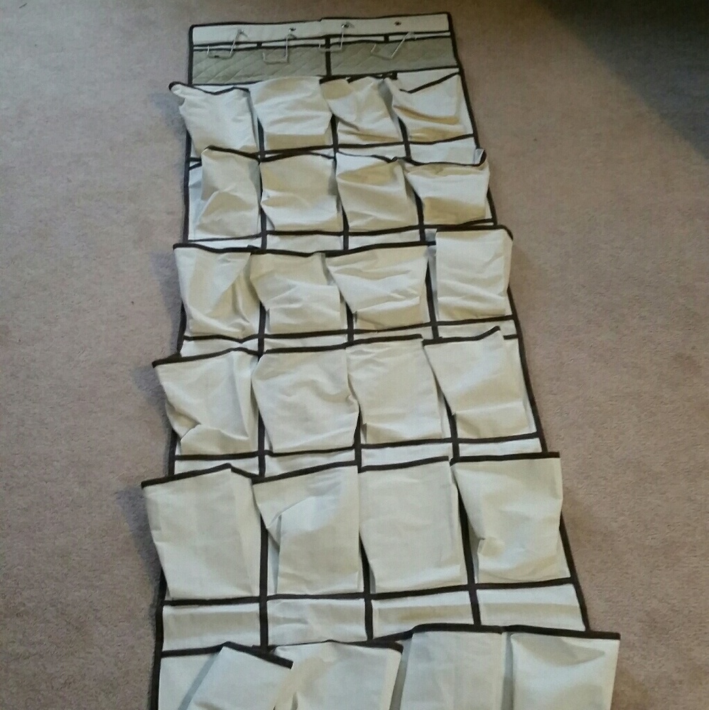 Cloth over the door shoe organizer