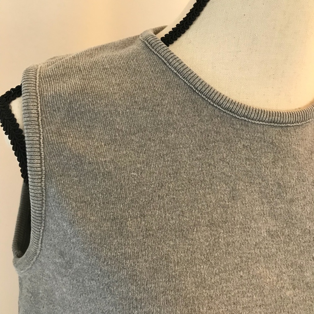 Women’s Joan Vass Sweater Vest Size 0 - Picture 2 of 3