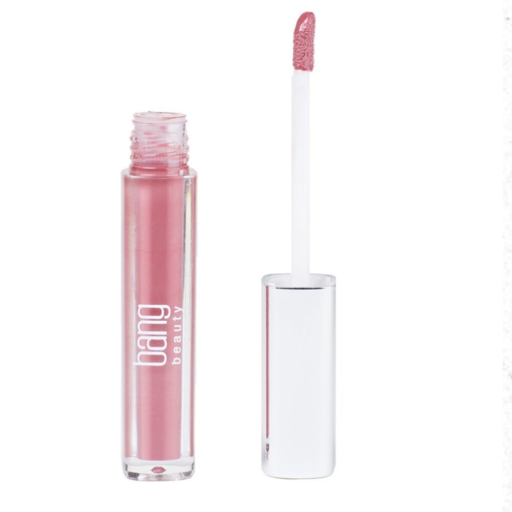 Bang Lip Gloss Spice & Makeup Bag NWT