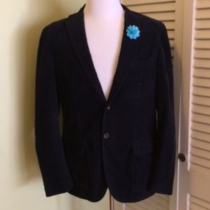 Michael Bastian Navy Corduroy Blazer, 52 EU/42 US
