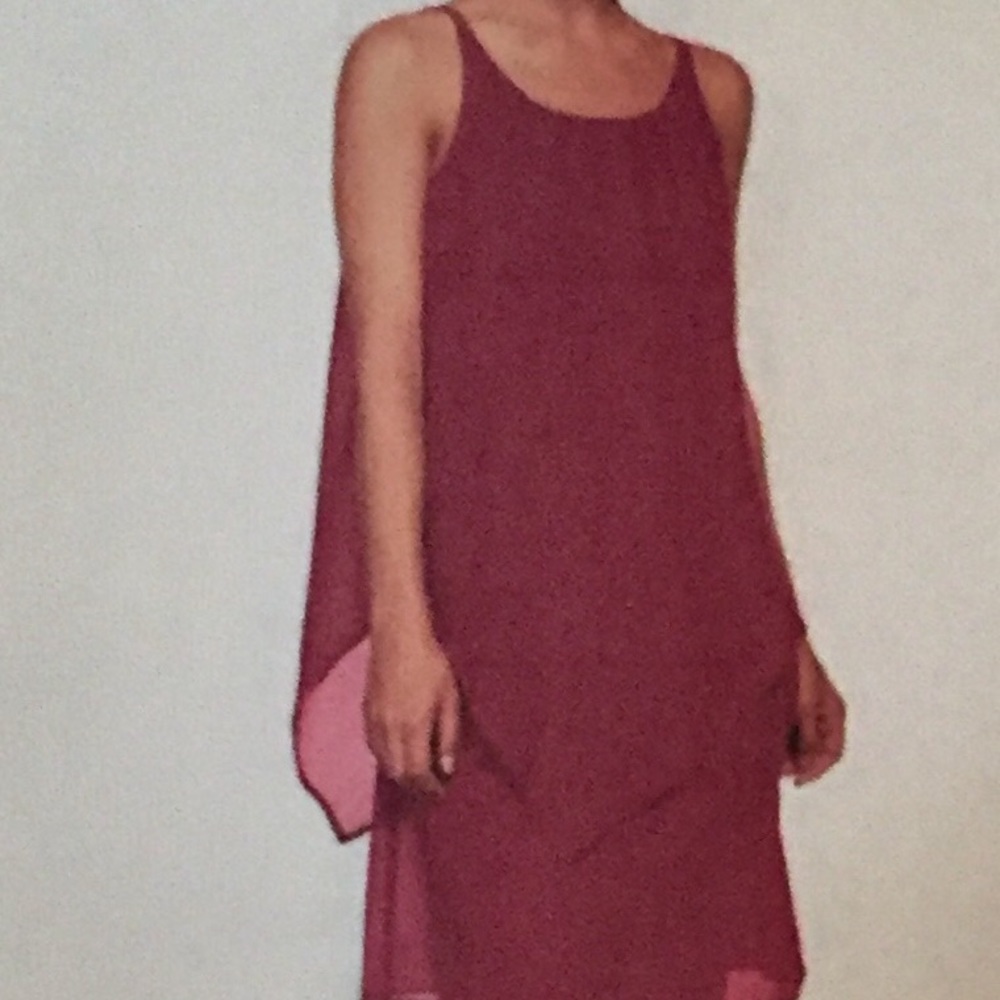 Sleeveless Sheer Overlay Ellos Dress !