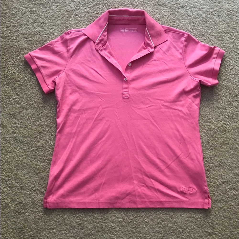 *donated* New Lady Hagen ladies Golf polo. Pink.