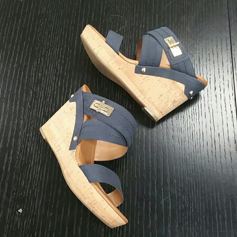 Tommy Hilfiger cork wedge 8.5 02256P2.5SO