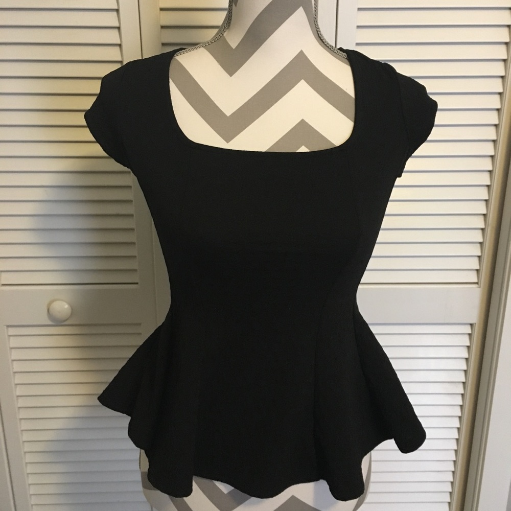 Cute black plum blouse