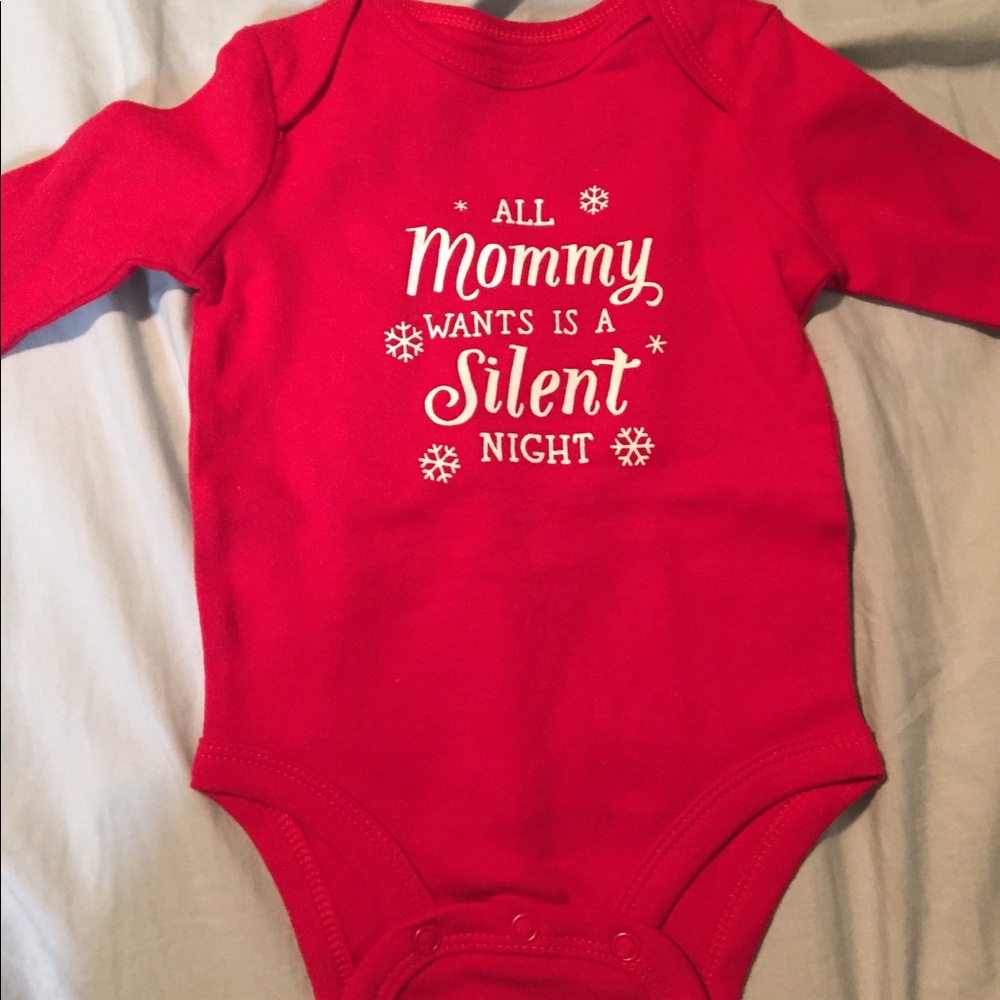 Christmas/holiday long sleeve onesie