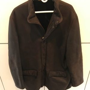 Loro Piana Brown lambskin Coat XXL