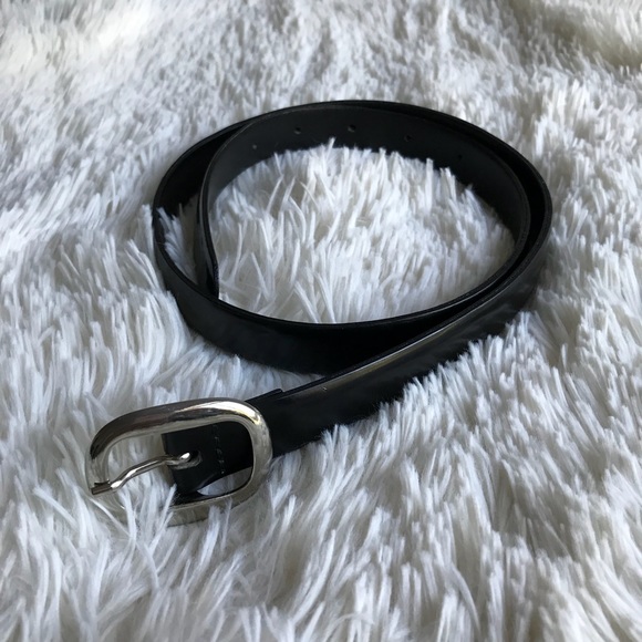 J. Crew Accessories - J. Crew Black Thin Leather Belt