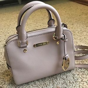 MK saffiano leather bare pink