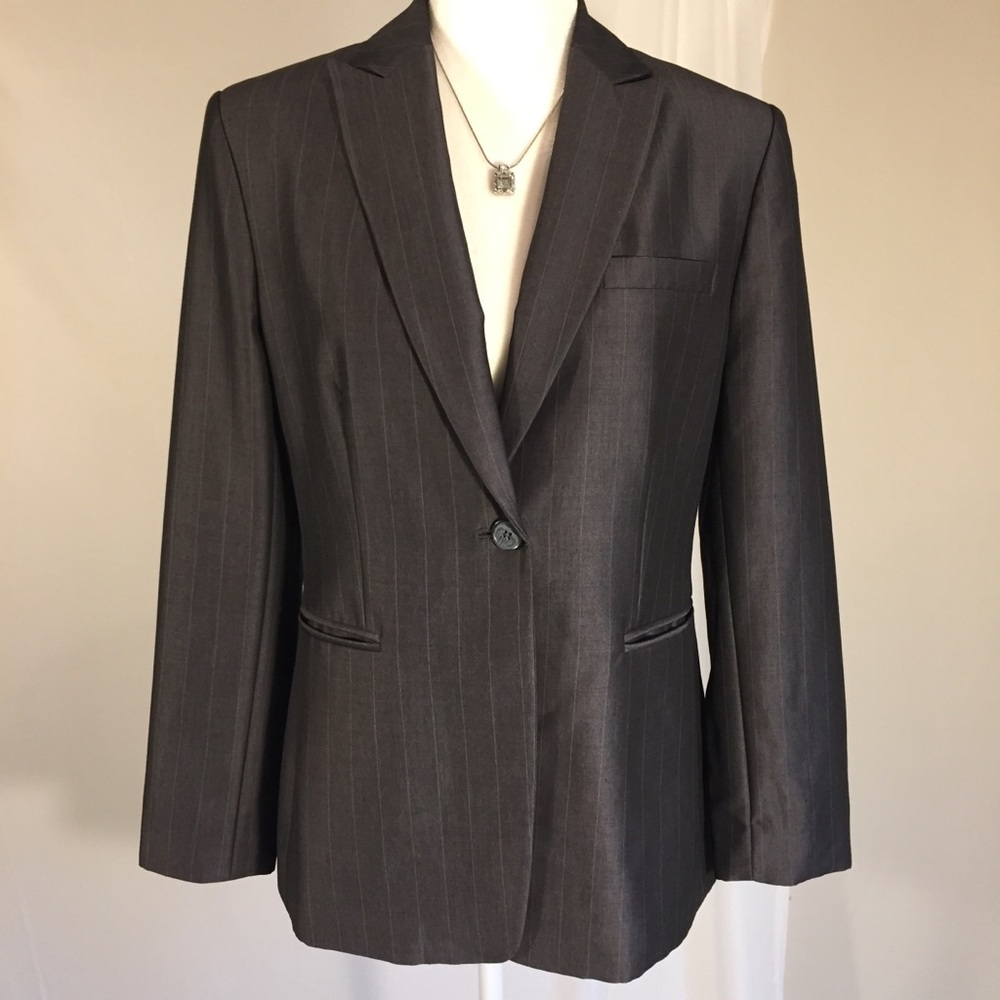 Jones New York Petite Pinstripe Blazer