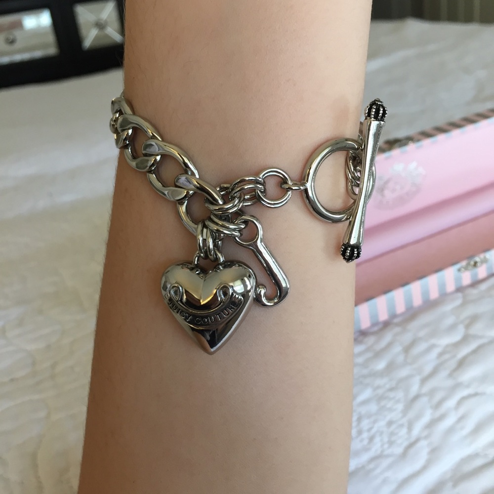 Silver Juicy Couture Starter Charm Bracelet