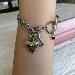 Silver Juicy Couture Starter Charm Bracelet